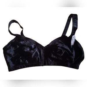 NWT Secret Treasure Full Figure Wire-free Black Bra Size 40DD